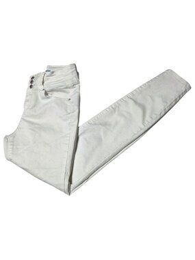 Wax Butt I Love You Jeans Womens Size 26 Skinny Mid Rise White Denim Pant Sculpt